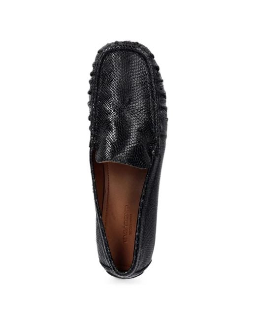 Vagabond White Mika Snake-Effect Loafers