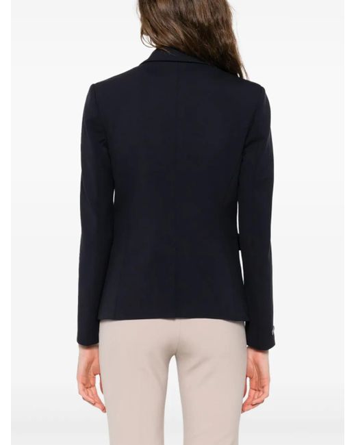 Peserico Blue Single-Breasted Blazer