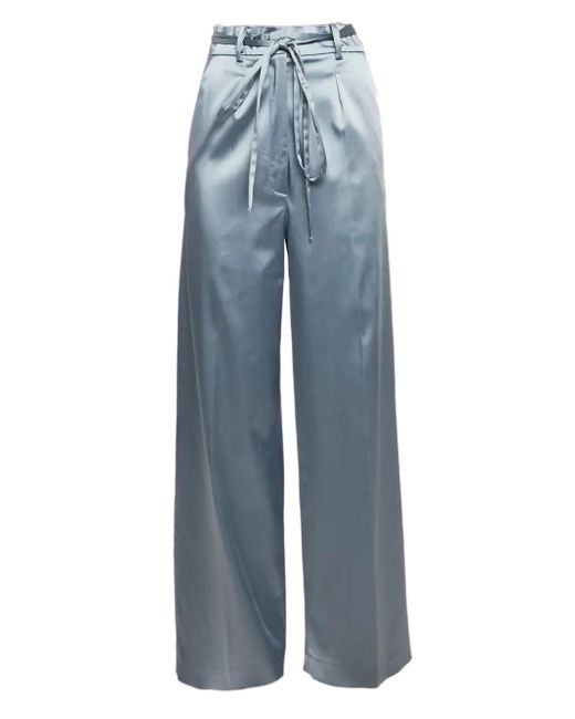 Just Cavalli ベルテッド サテンパンツ Blue