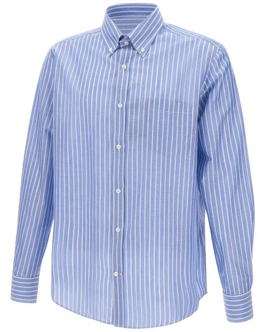 メンズ Paul & Shark ストライプ シャツ Blue