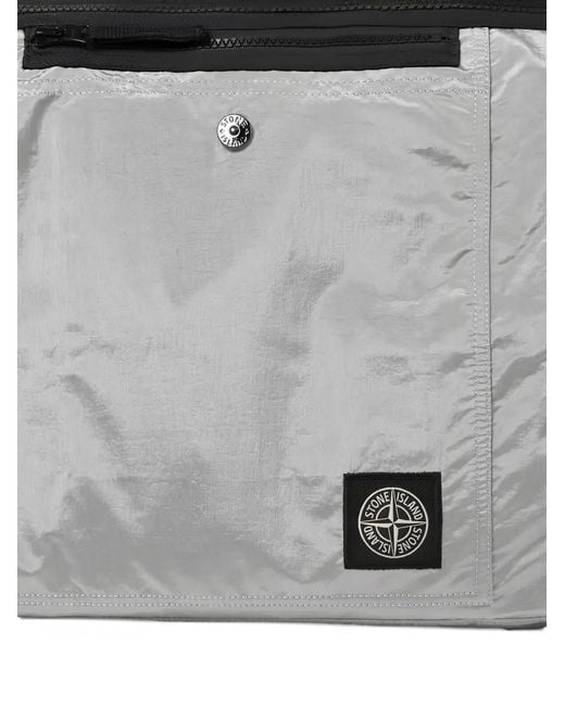 Stone Island Gray 9200011 Coated Nylon Metal for men
