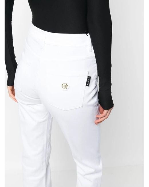 Philipp Plein Flared Jeans in het White