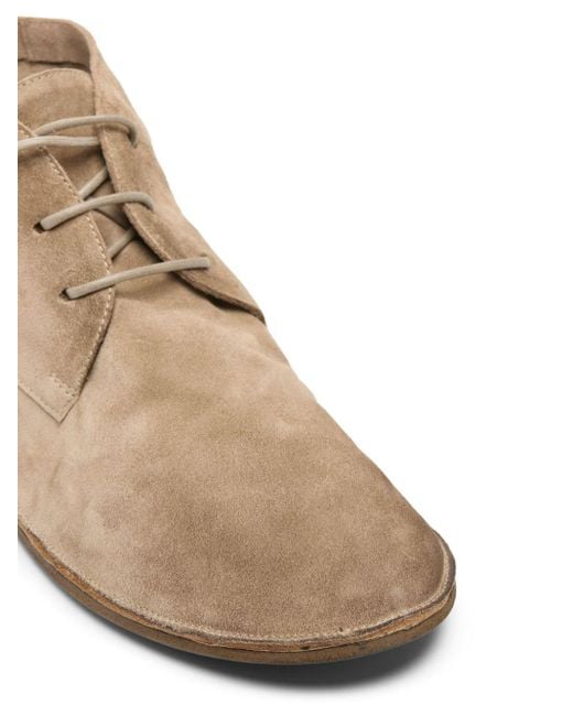 Marsèll Natural Lace-up Suede Ankle Boots for men