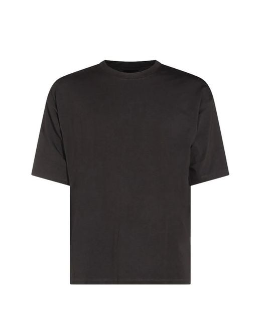 Thom Krom Black Crewneck Short-Sleeved T-Shirt for men