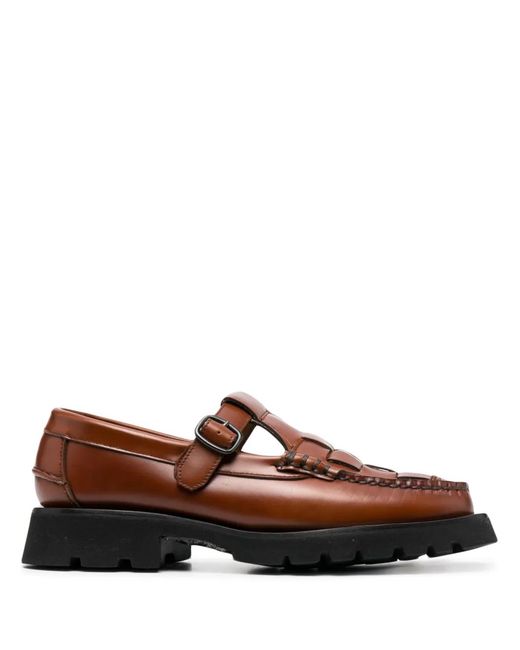 Hereu Brown Soller Sport Square-Toe Loafers