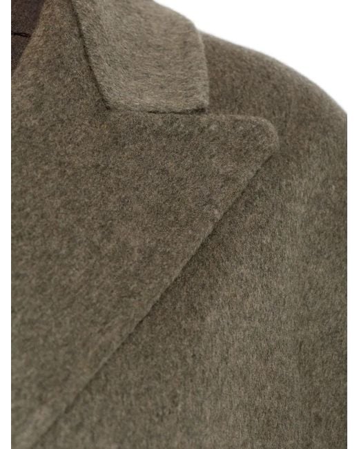 Jacquemus Curved Jacket For Men Belted Coat Green