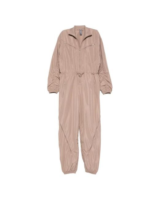 Adidas By Stella McCartney Pink Zip-Fastening Drawstring Jumpsuit