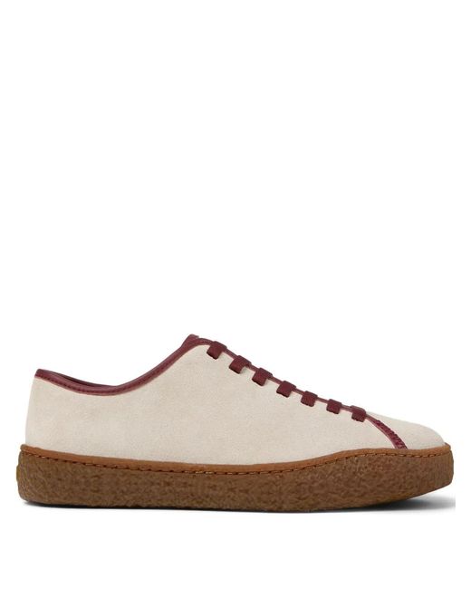 Camper Brown Peu Terreno Suede Lace-Up Sneakers