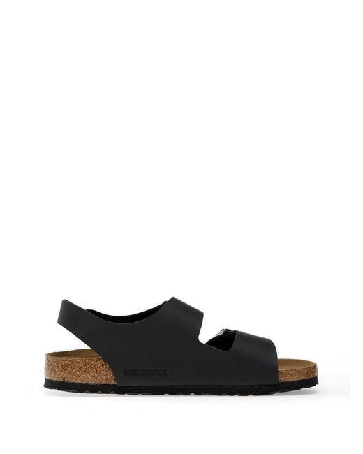 Birkenstock White Milano Birko-Flor Sandals