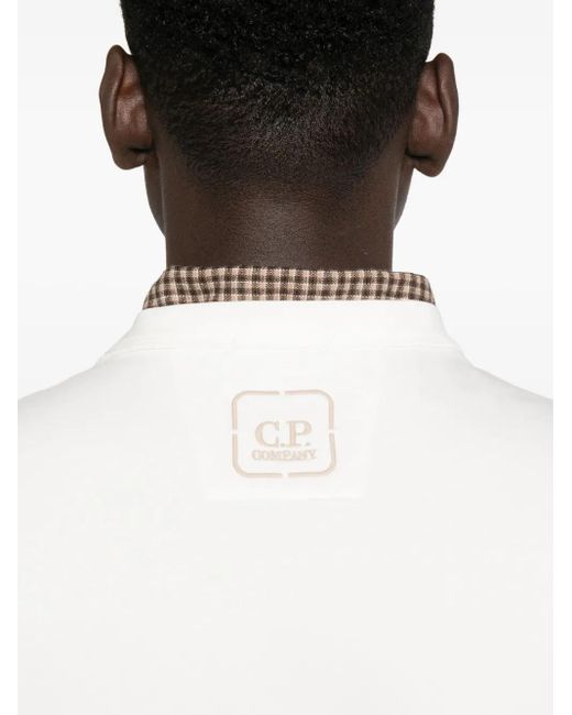 Sudadera con estampado gráfico C P Company de hombre de color White