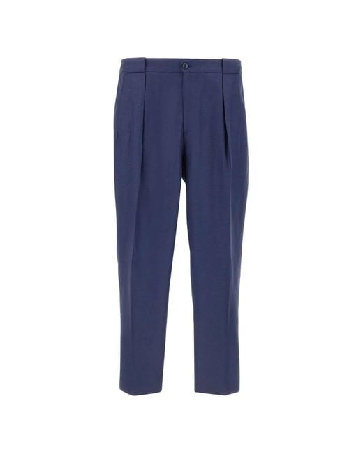 Briglia 1949 Blue Portobellos Tailored Trousers for men