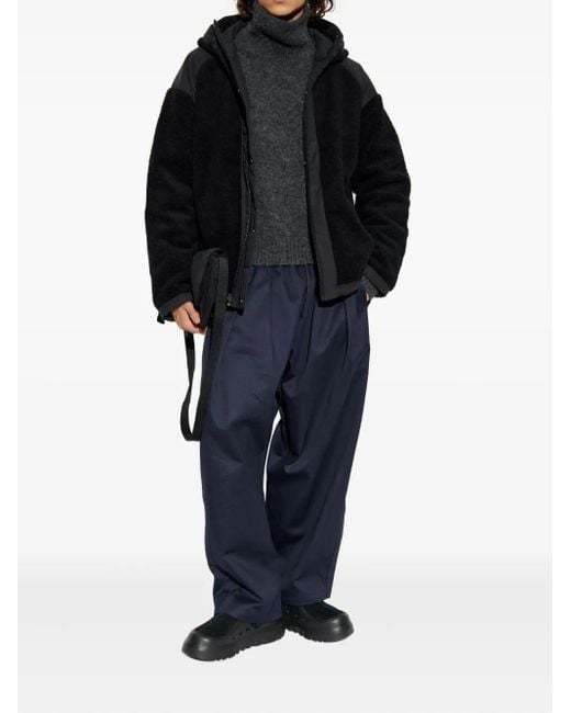Canada Goose Blue Wool Blend Reversible Bomber Jacket for men