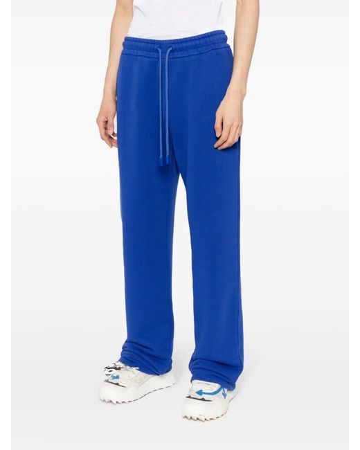 Off-White c/o Virgil Abloh Blue Moon Tab Cotton Track Pants for men
