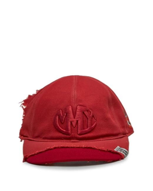 Maison Mihara Yasuhiro Embroidered-Logo Frayed-Detail Trucker Cap for men