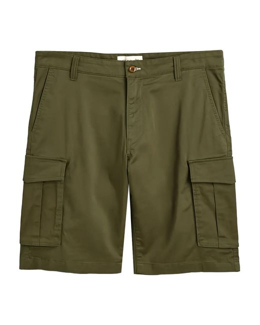 Gant Green Belt-Loops Cargo Shorts for men