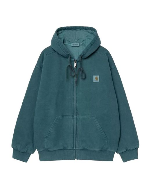 Carhartt Blue Vista Zip-Fastening Hooded Sweatshirt for men