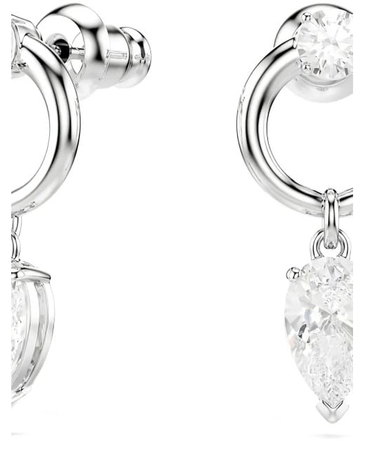 Swarovski White Pear-Shaped Zirconia Earrings