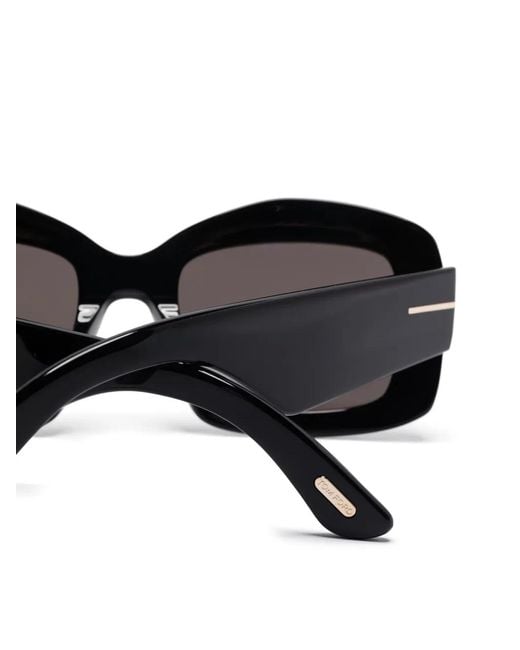 Tom Ford Black Square-Frame Sunglasses