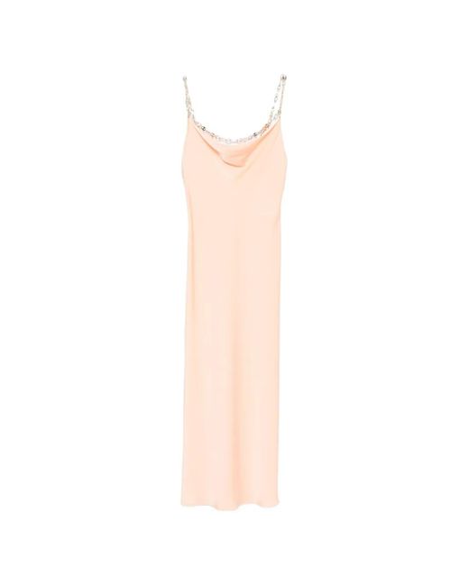 Rabanne White Chain-Strap Midi Dress