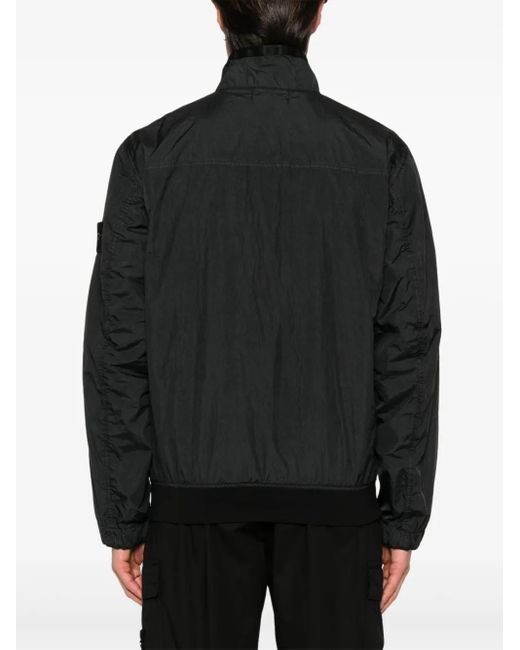 メンズ Stone Island コンパスバッジ ジャケット Black