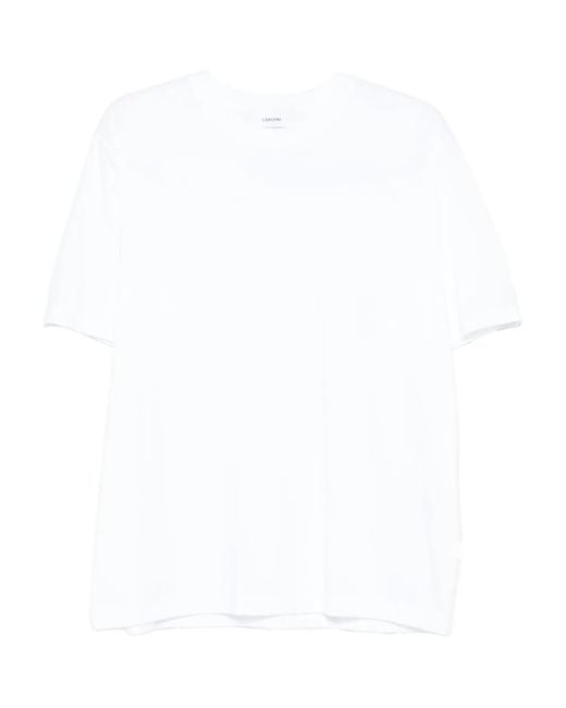 Lardini White Short-Sleeve Cotton T-Shirt for men