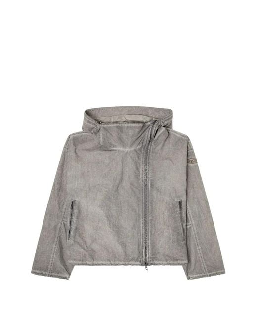 DIESEL Gray G-Orilla Windbreaker Jacket