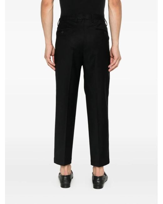 Briglia 1949 Black Pleated-Pocket Trousers for men