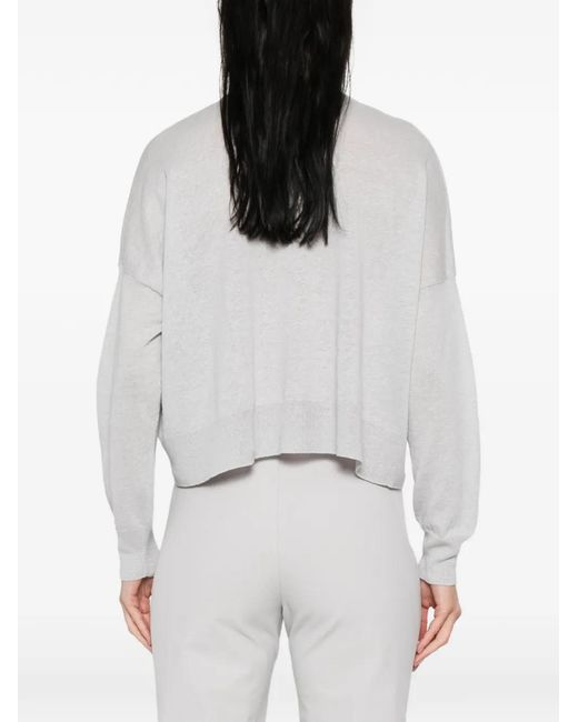 Base London White Buttoned Cardigan