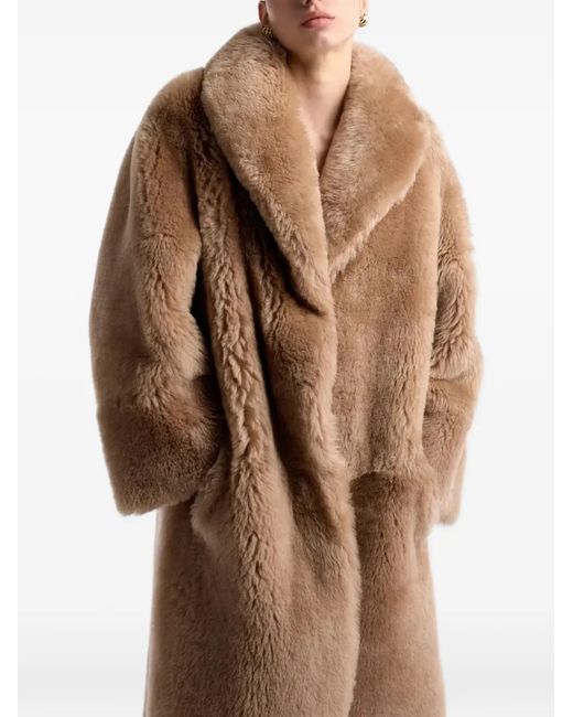 Nour Hammour Brown Anaïs Fur Coat
