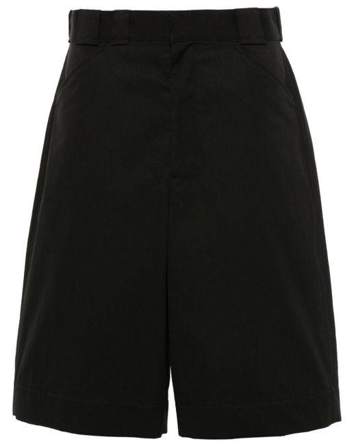 Lemaire Black Knee-length Cotton Shorts