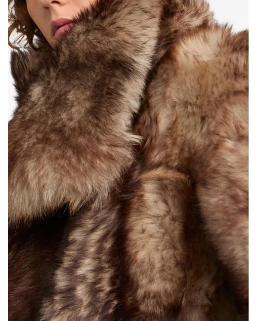 Yves Salomon Brown Shearling Jacket