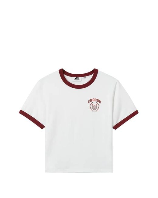 Chocoolate White Crew-Neck T-Shirt
