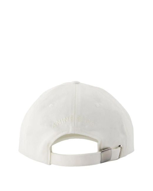 Anine Bing White Baseball Hat