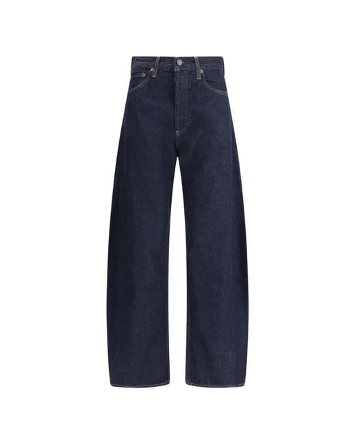 Agolde Blue Five-Pocket Jeans