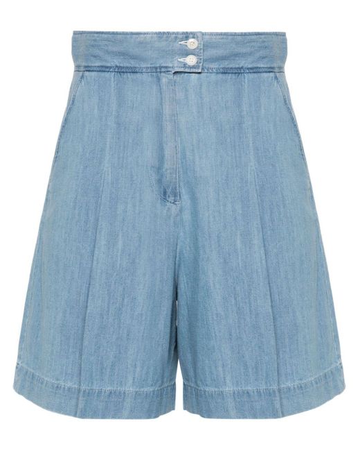A.P.C. Blue Diane Jeans-Shorts