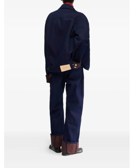 J.W. Anderson Blue Contrast-Cuff Denim Jacket