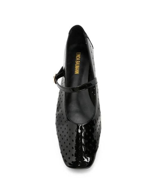 Linda Baumann White Perforated Flats