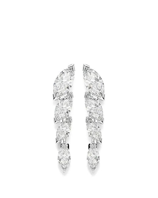 Swarovski White Marquise-Cut Drop Earrings