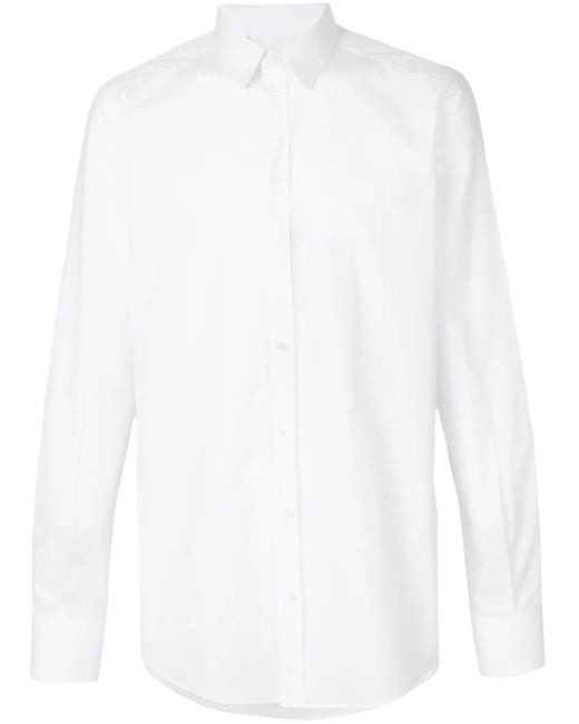 Dolce & Gabbana Hemd Mit Kent-Kragen in White für Herren