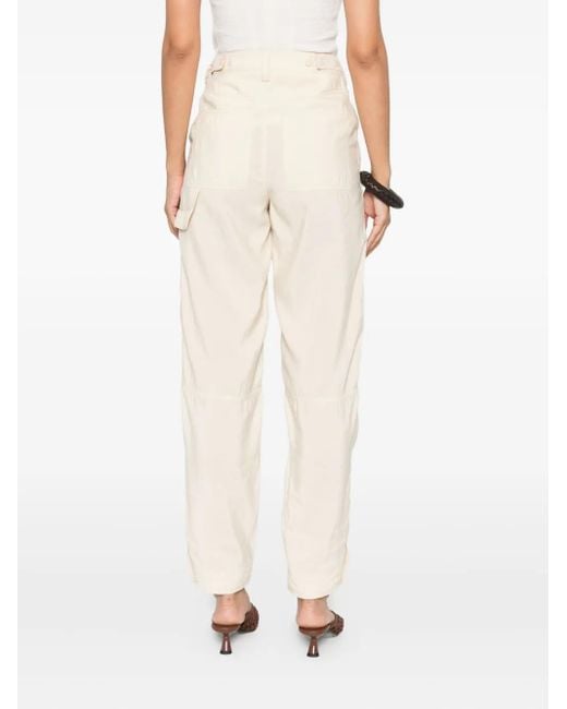 Nanushka White Belt-Loops Trousers
