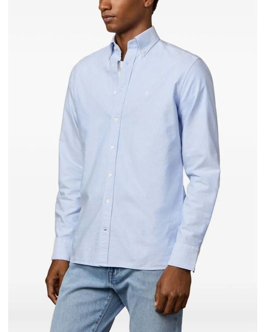 Hackett Blue Heritage Oxford Shirt for men