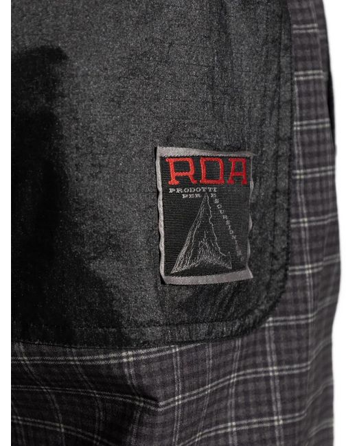 Roa Gray Geometric Painels Trousers for men