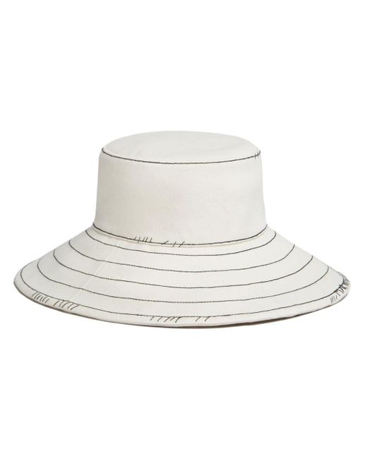 Cappello con cuciture a contrasto di Marni in White