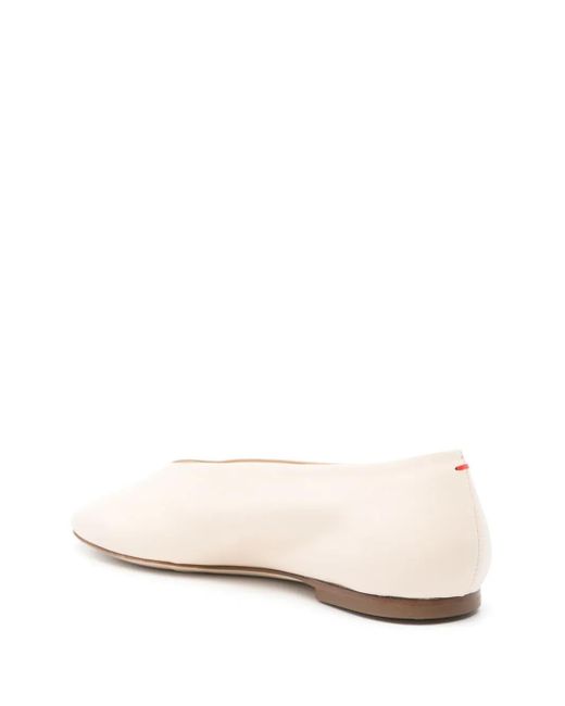Aeyde Natural Kirsten Ballet Flats