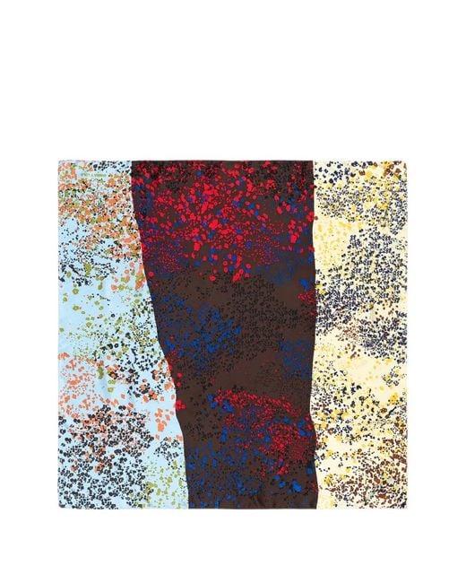 Bimba Y Lola Blue Patterned Scarf