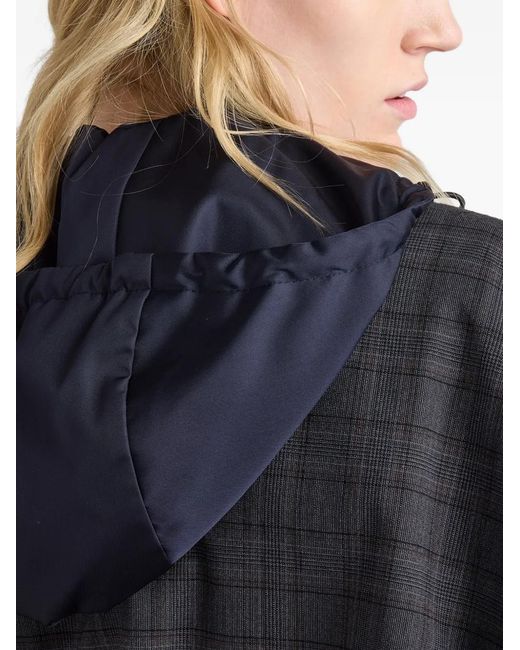 Prada チェック ジャケット Black