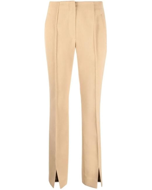 Rejina Pyo Natural High-Waisted Tailored Trousers