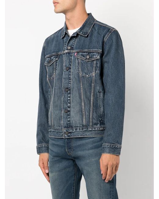 Levi's Blue Cotton Denim Jacket for men