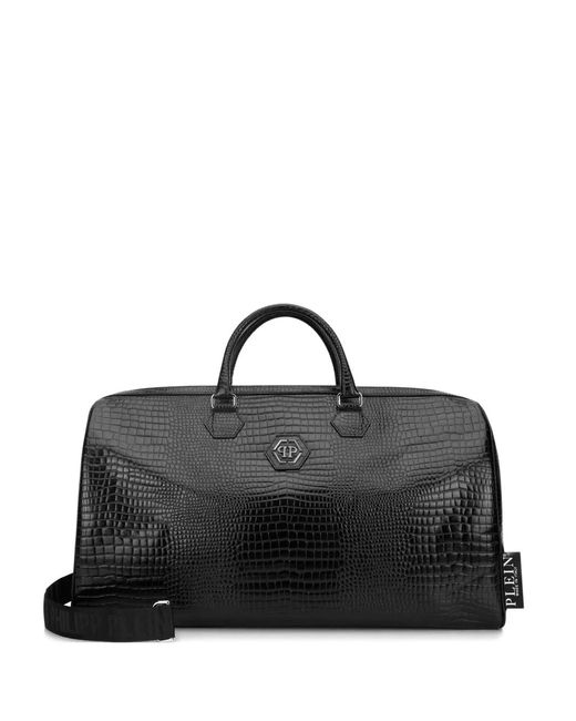 Borsa Weekend Con Logo di Philipp Plein in Black da Uomo