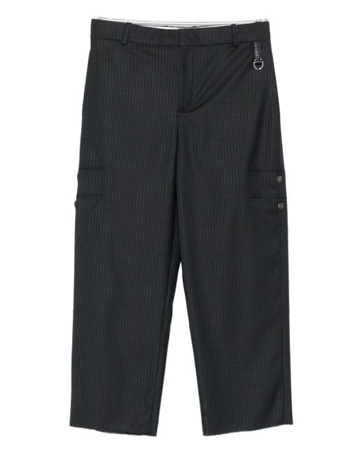SONIA CARRASCO Gray Pinstripe Welt-Pocket Trousers